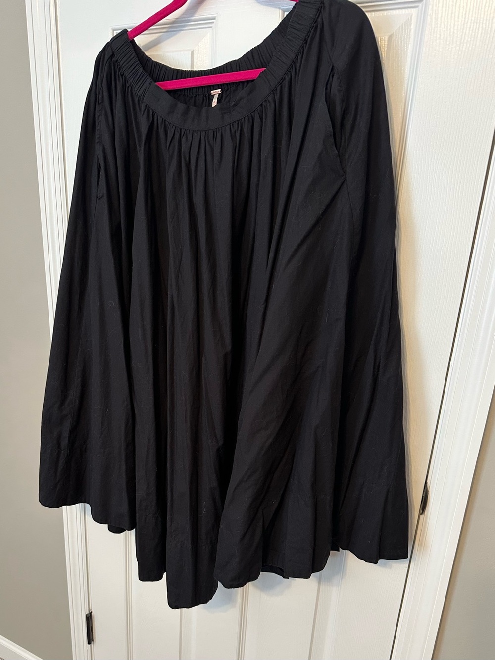 Free People Black Full Circle A-Line Skirt